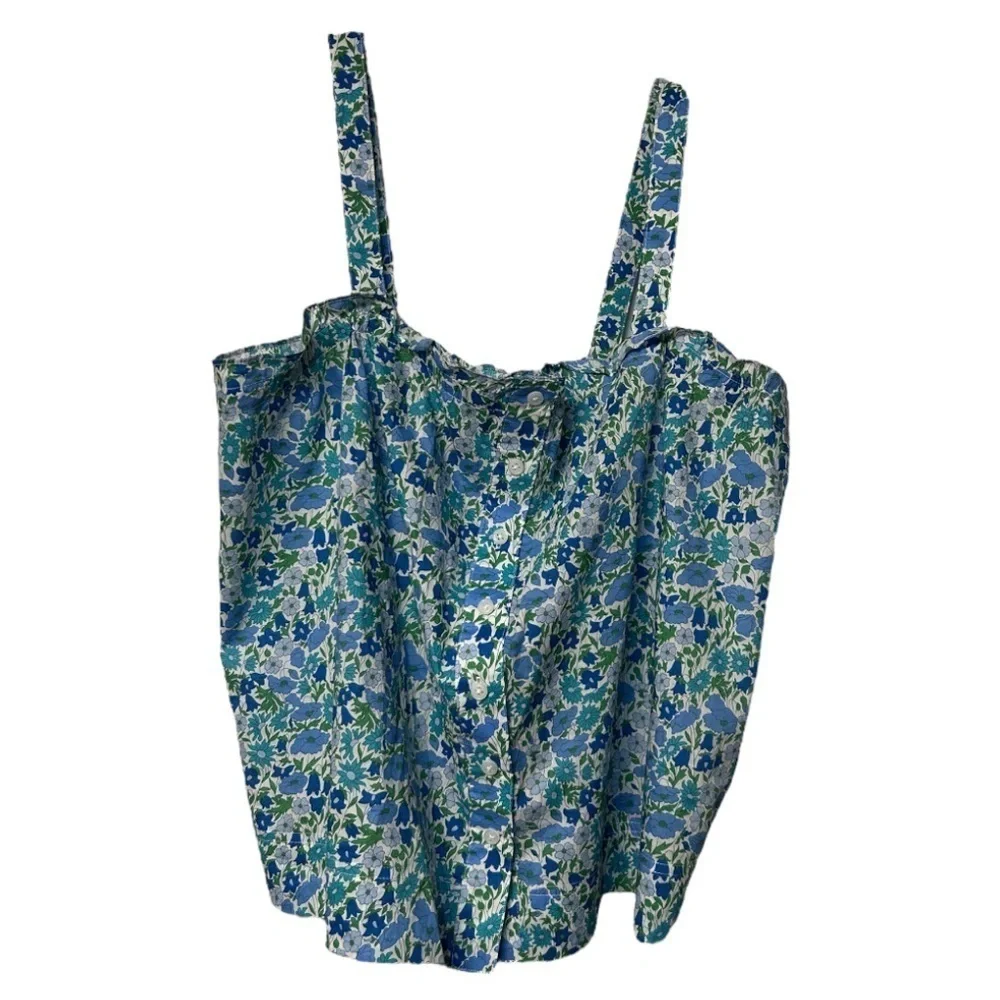 NWT Floral Blue Top by J. Crew